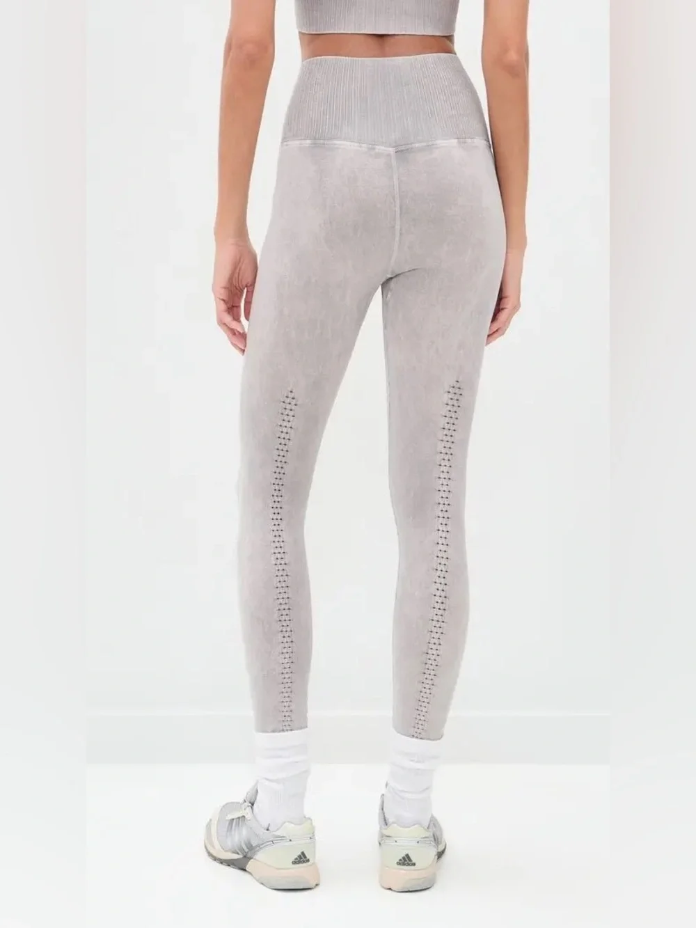 Free People Good Karma Ice Grey High-Rise Leggings M/L